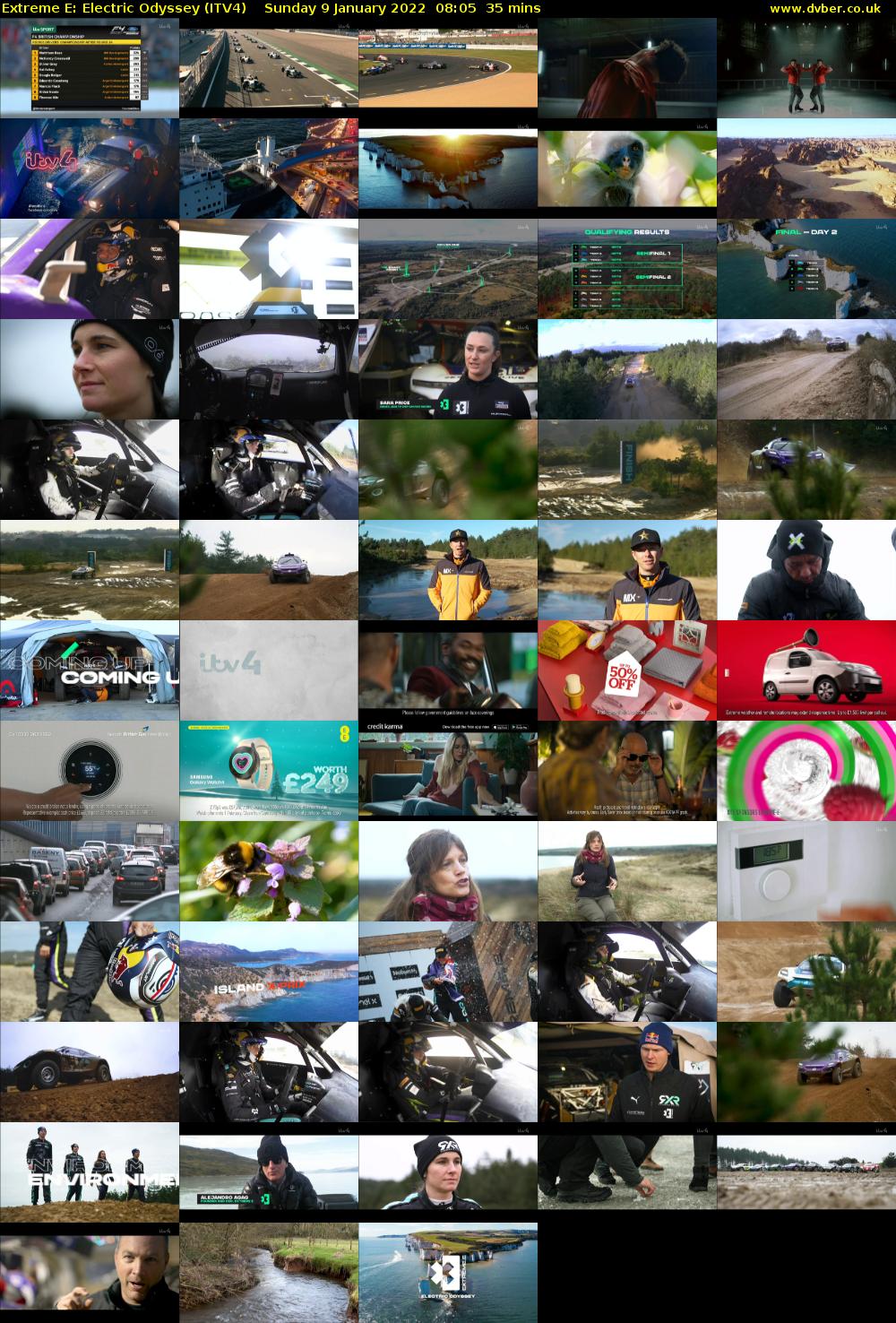 Extreme E: Electric Odyssey (ITV4) Sunday 9 January 2022 08:05 - 08:40