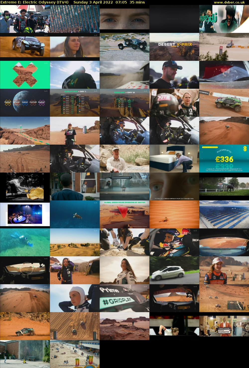 Extreme E: Electric Odyssey (ITV4) Sunday 3 April 2022 07:05 - 07:40