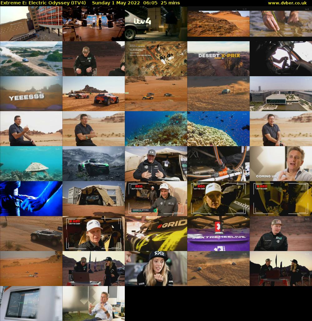 Extreme E: Electric Odyssey (ITV4) Sunday 1 May 2022 06:05 - 06:30