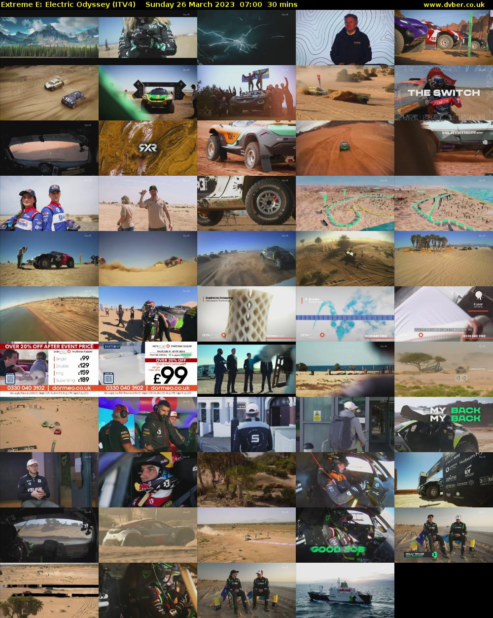 Extreme E: Electric Odyssey (ITV4) Sunday 26 March 2023 07:00 - 07:30