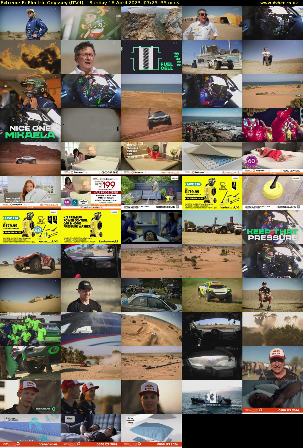 Extreme E: Electric Odyssey (ITV4) Sunday 16 April 2023 07:25 - 08:00