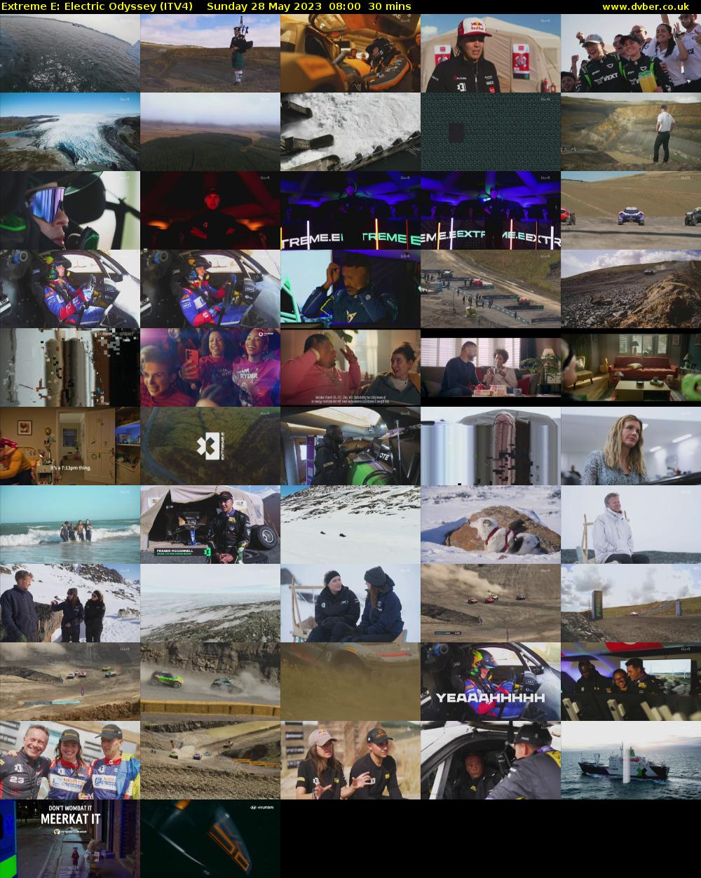 Extreme E: Electric Odyssey (ITV4) Sunday 28 May 2023 08:00 - 08:30