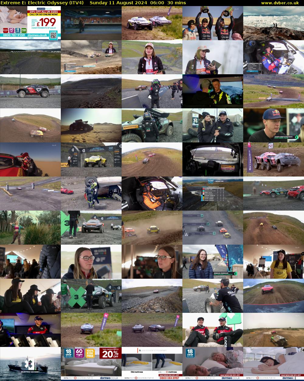 Extreme E: Electric Odyssey (ITV4) Sunday 11 August 2024 06:00 - 06:30