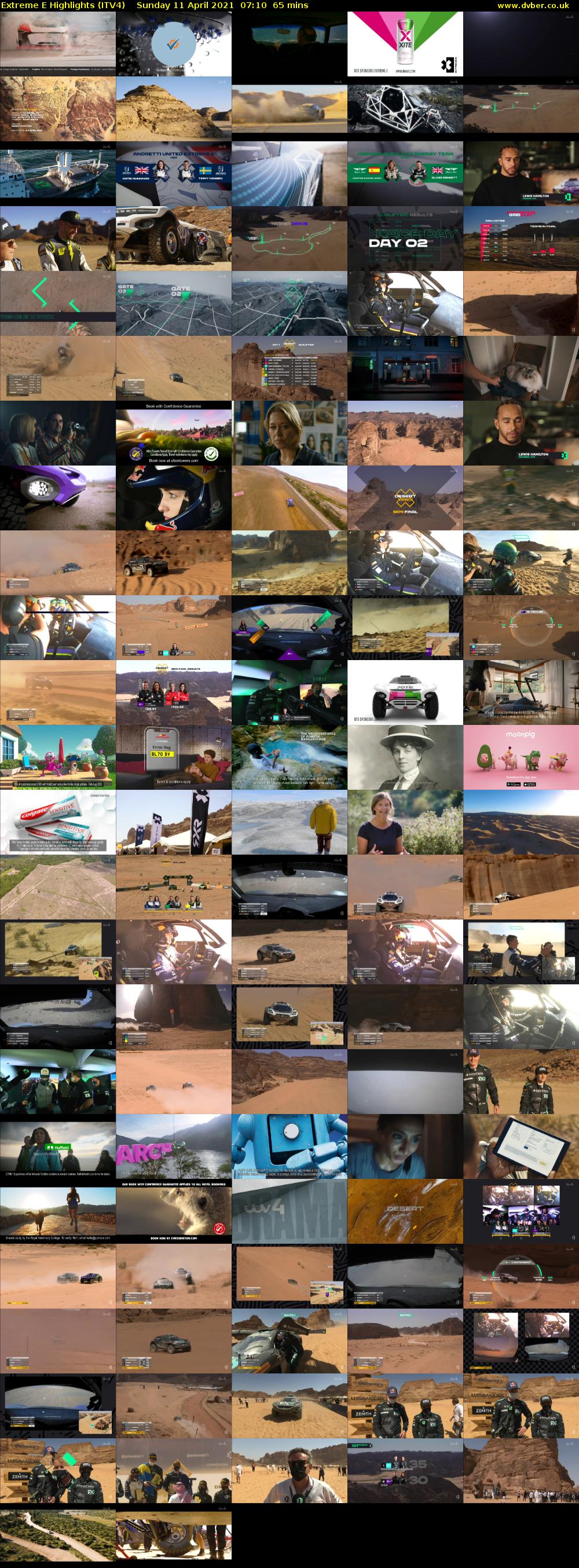 Extreme E Highlights (ITV4) Sunday 11 April 2021 07:10 - 08:15