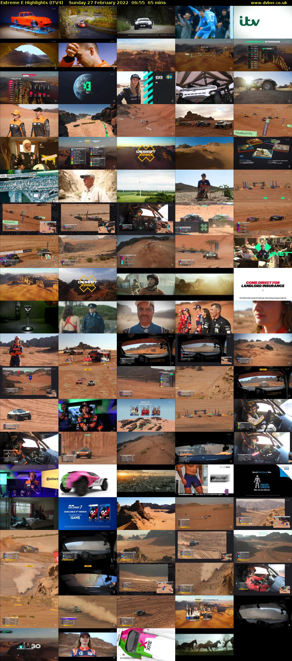 Extreme E Highlights (ITV4) Sunday 27 February 2022 06:55 - 08:00