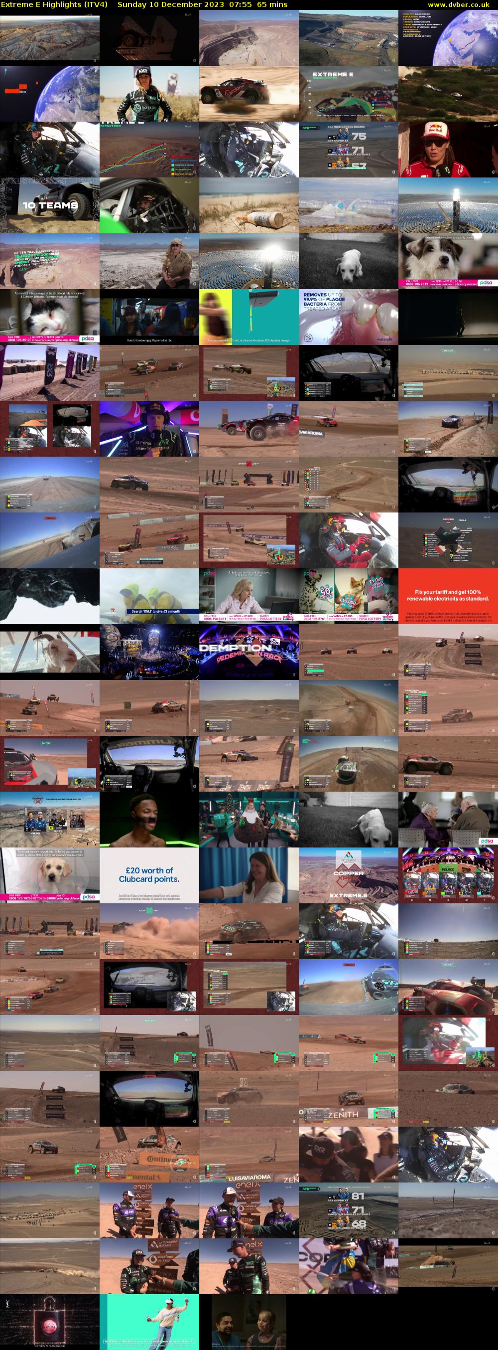 Extreme E Highlights (ITV4) Sunday 10 December 2023 07:55 - 09:00