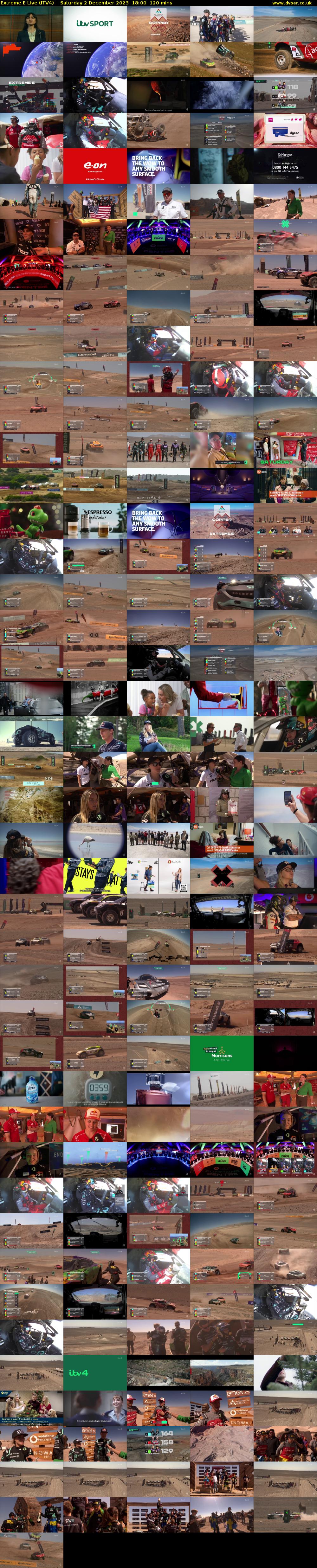 Extreme E Live (ITV4) Saturday 2 December 2023 18:00 - 20:00