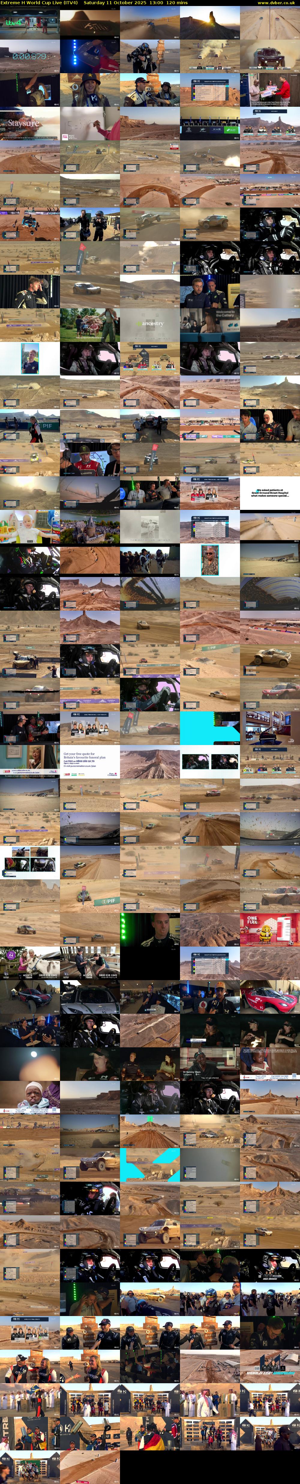 Extreme H World Cup Live (ITV4) Saturday 11 October 2025 13:00 - 15:00