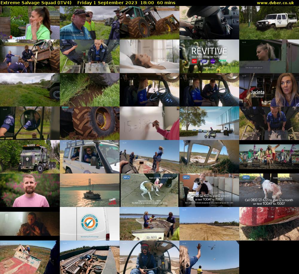 Extreme Salvage Squad (ITV4) Friday 1 September 2023 18:00 - 19:00