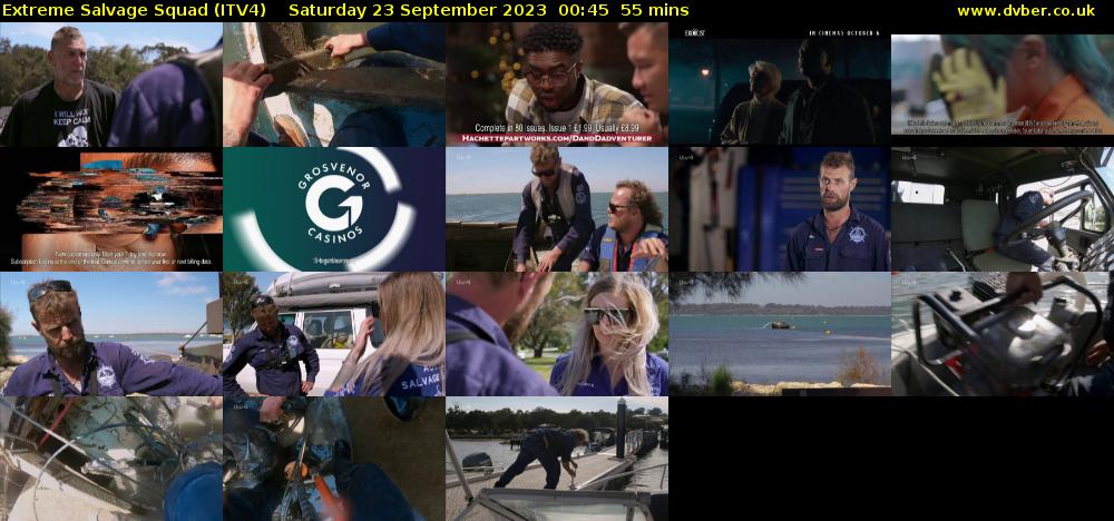 Extreme Salvage Squad (ITV4) Saturday 23 September 2023 00:45 - 01:40