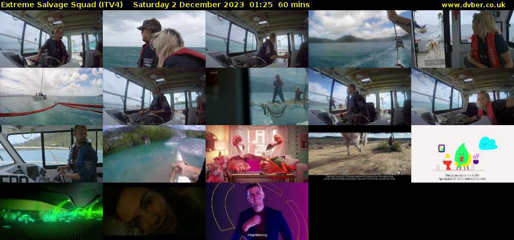 Extreme Salvage Squad (ITV4) Saturday 2 December 2023 01:25 - 02:25