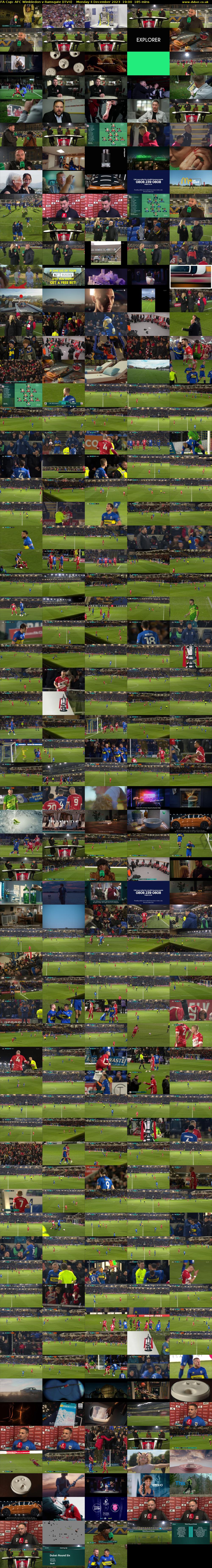 FA Cup: AFC Wimbledon v Ramsgate (ITV4) Monday 4 December 2023 19:00 - 22:05