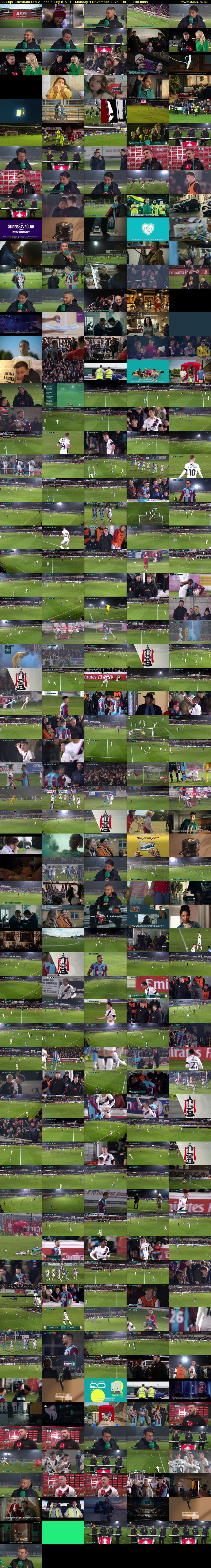 FA Cup: Chesham Utd v Lincoln City (ITV4) Monday 4 November 2024 18:30 - 21:30