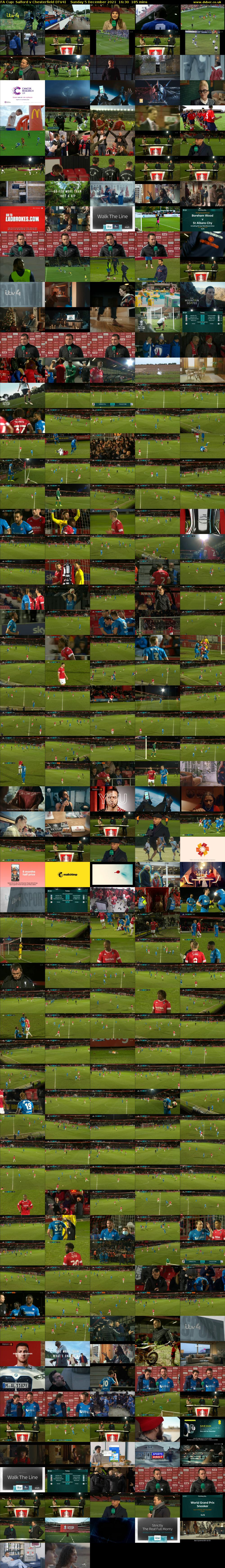 FA Cup: Salford v Chesterfield (ITV4) Sunday 5 December 2021 16:30 - 19:35