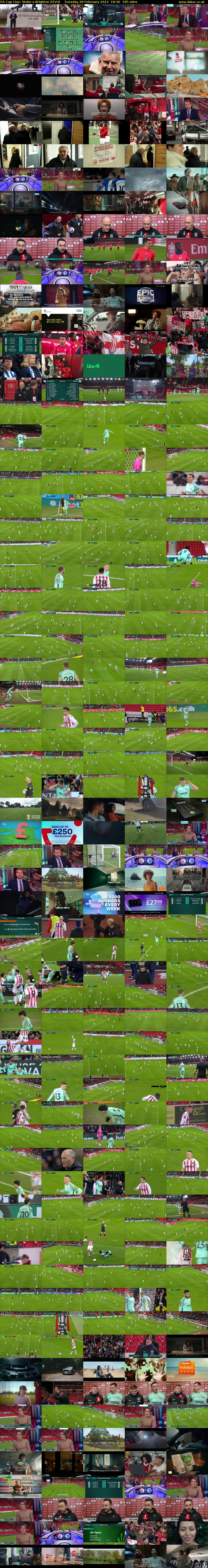 FA Cup Live: Stoke v Brighton (ITV4) Tuesday 28 February 2023 18:30 - 21:35