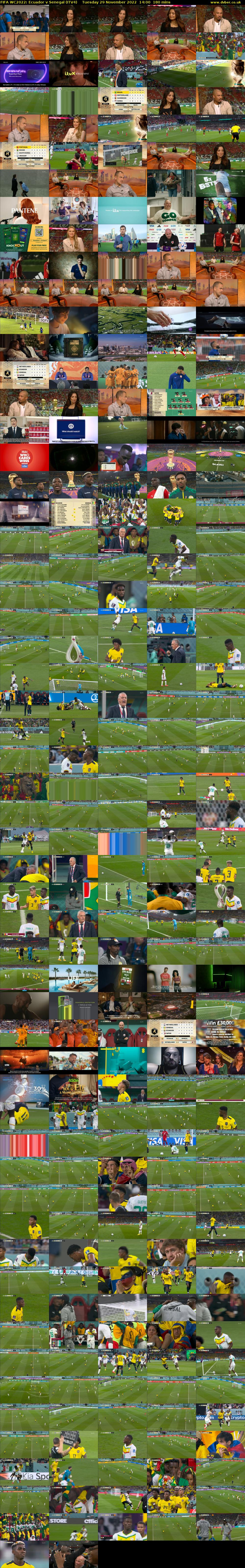 FIFA WC2022: Ecuador v Senegal (ITV4) Tuesday 29 November 2022 14:00 - 17:00