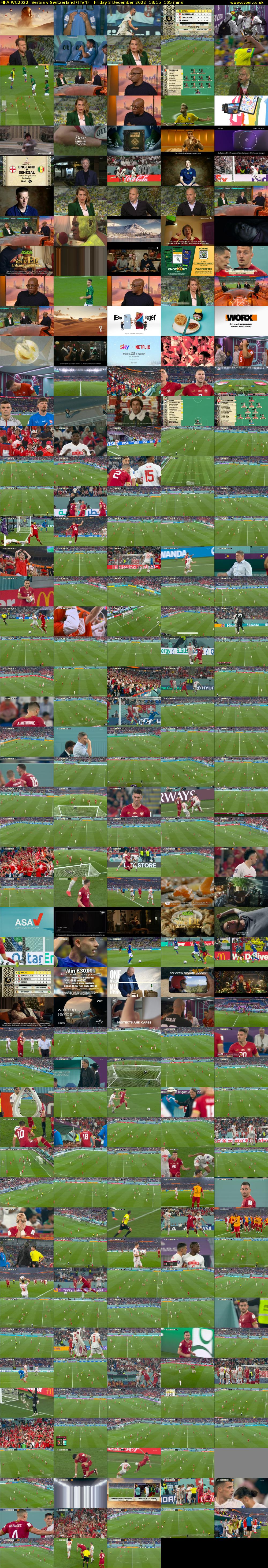 FIFA WC2022: Serbia v Switzerland (ITV4) Friday 2 December 2022 18:15 - 21:00