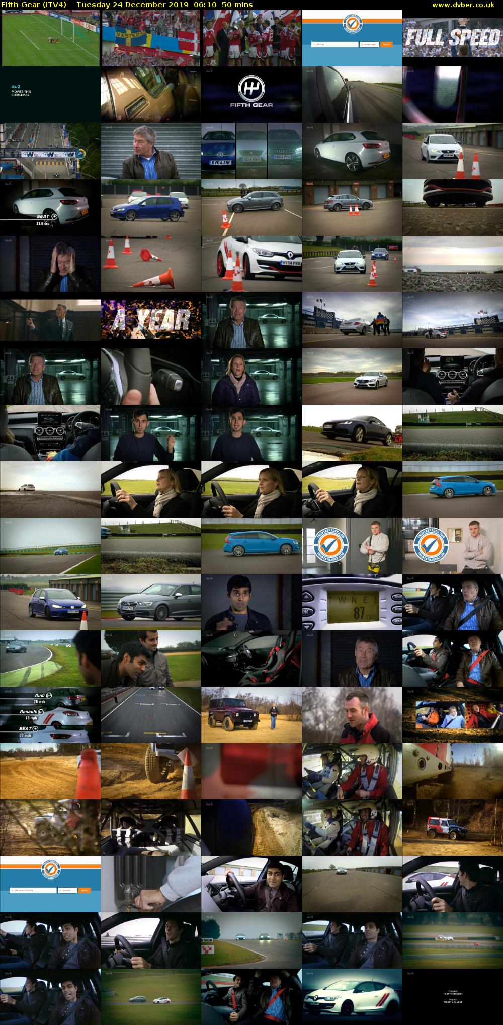 Fifth Gear (ITV4) Tuesday 24 December 2019 06:10 - 07:00