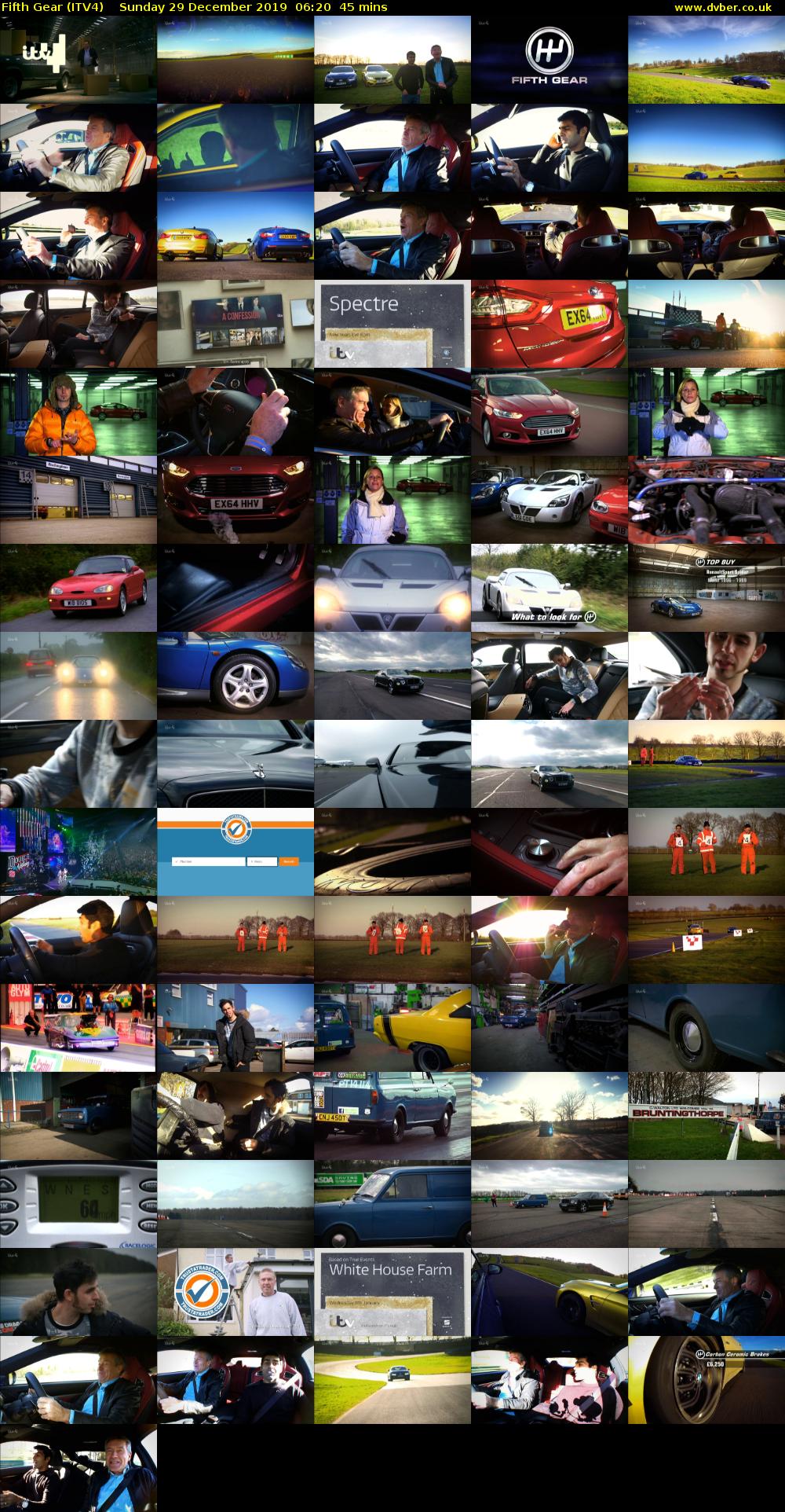 Fifth Gear (ITV4) Sunday 29 December 2019 06:20 - 07:05