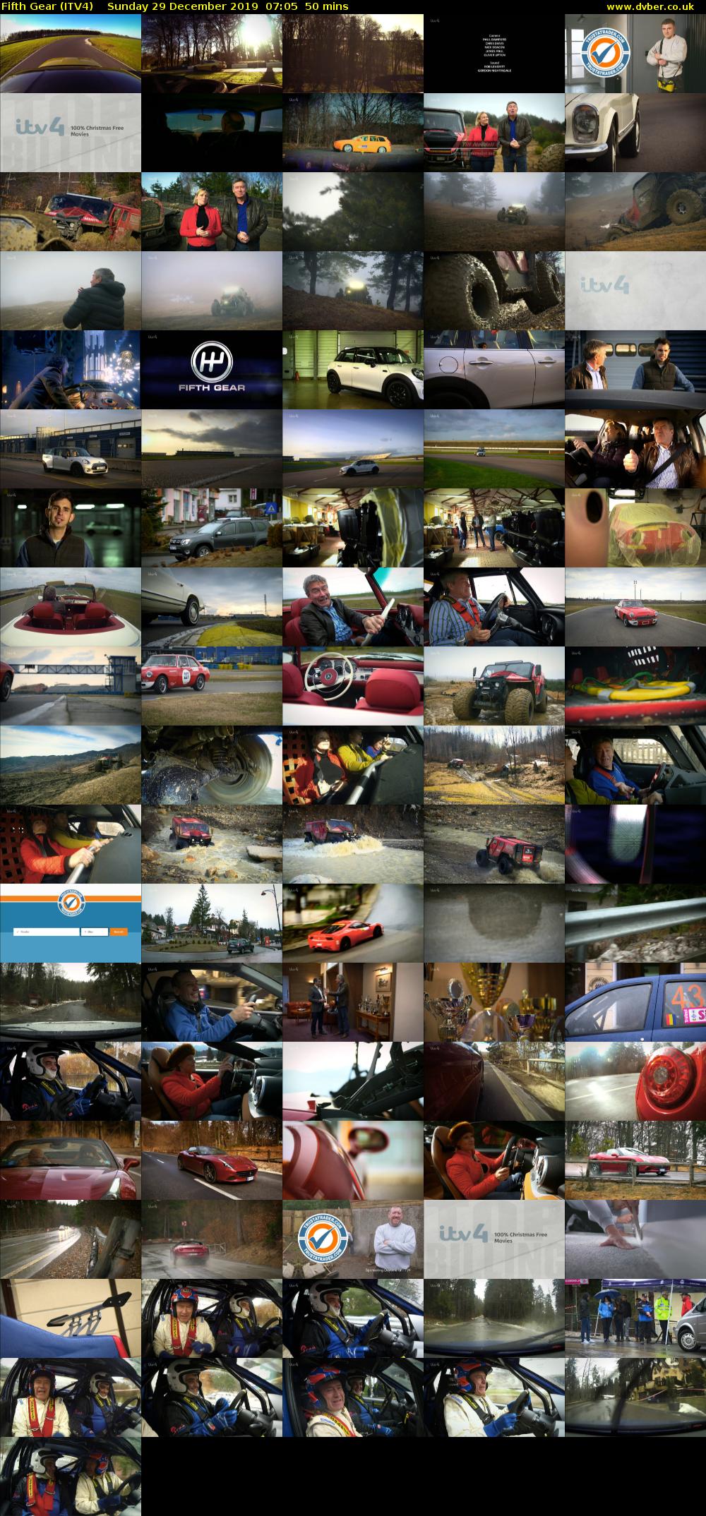 Fifth Gear (ITV4) Sunday 29 December 2019 07:05 - 07:55
