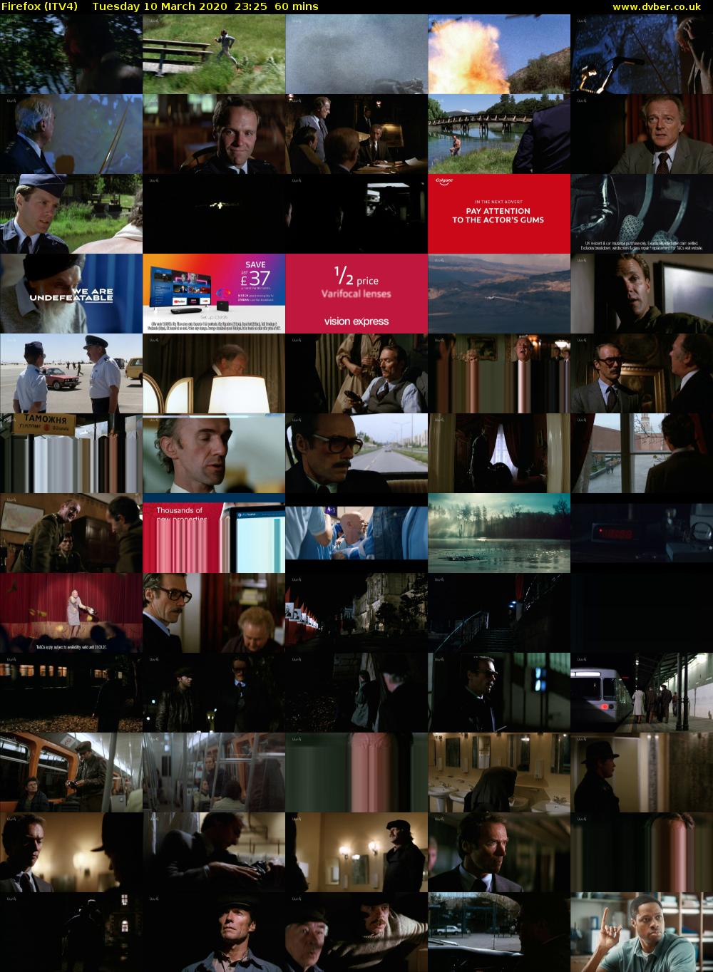 Firefox (ITV4) Tuesday 10 March 2020 23:25 - 00:25