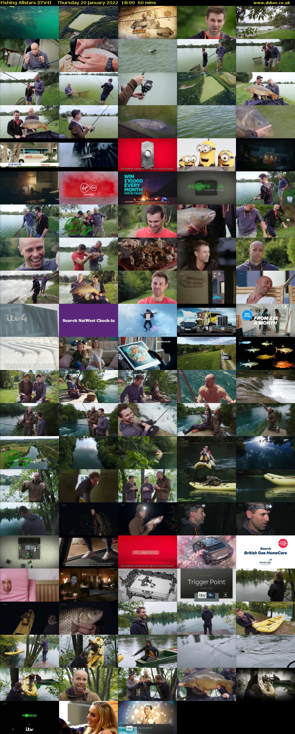 Fishing Allstars (ITV4) Thursday 20 January 2022 18:00 - 19:00