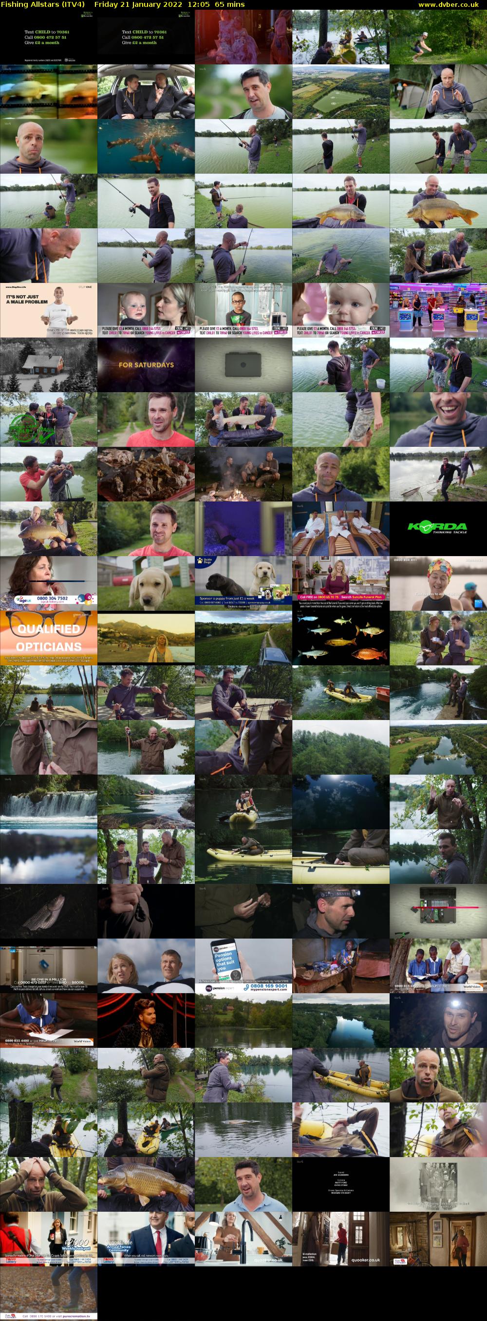 Fishing Allstars (ITV4) Friday 21 January 2022 12:05 - 13:10