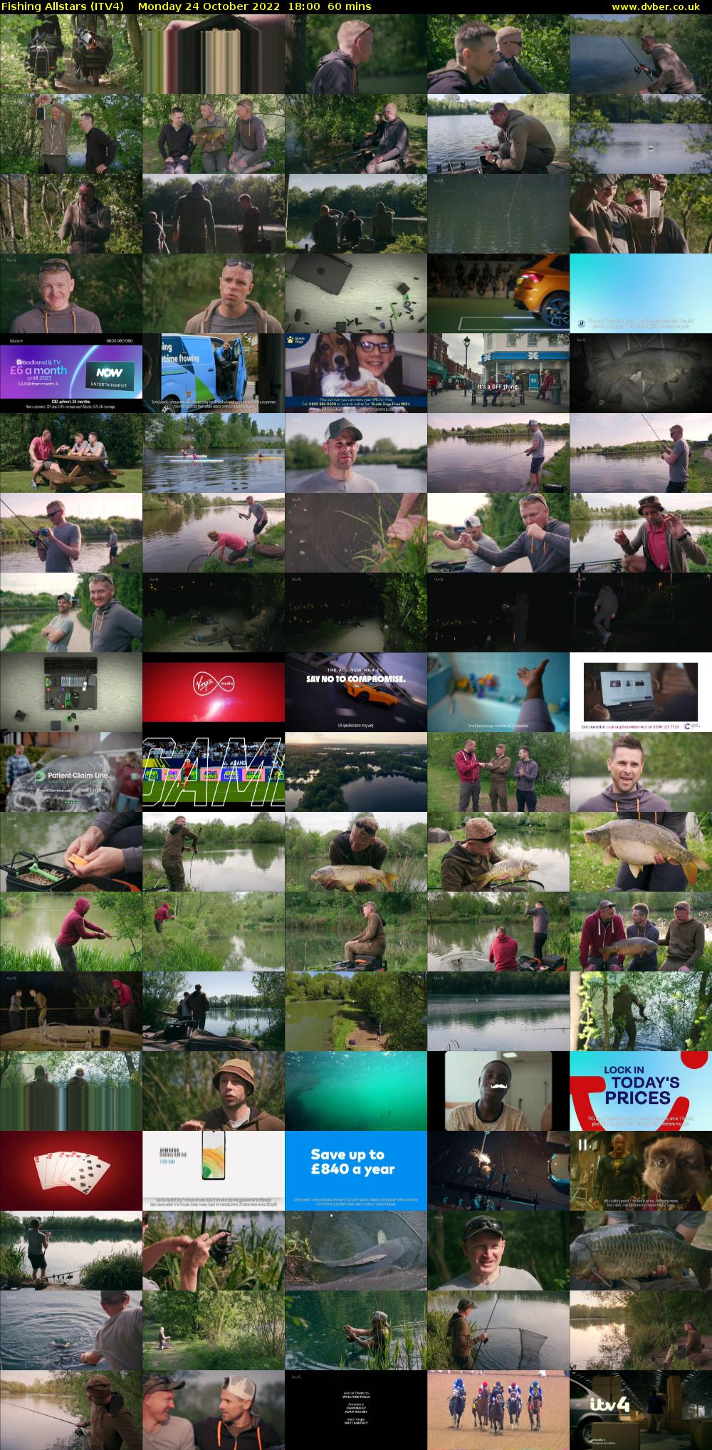 Fishing Allstars (ITV4) Monday 24 October 2022 18:00 - 19:00