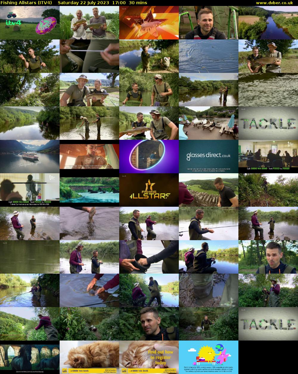 Fishing Allstars (ITV4) Saturday 22 July 2023 17:00 - 17:30