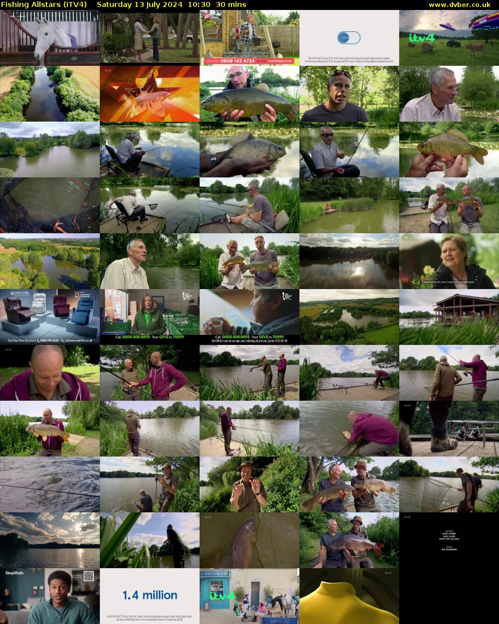 Fishing Allstars (ITV4) Saturday 13 July 2024 10:30 - 11:00