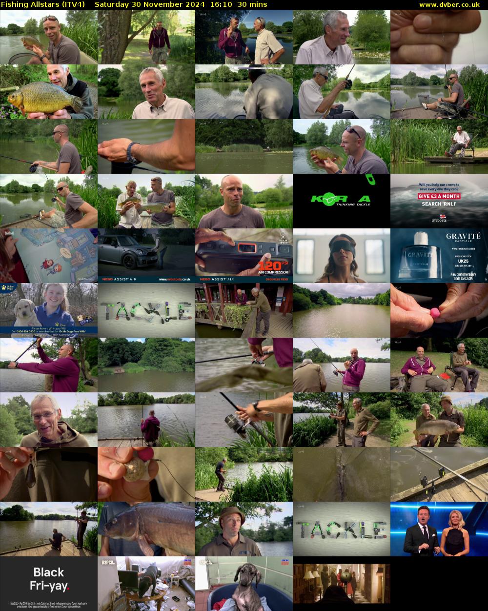 Fishing Allstars (ITV4) Saturday 30 November 2024 16:10 - 16:40