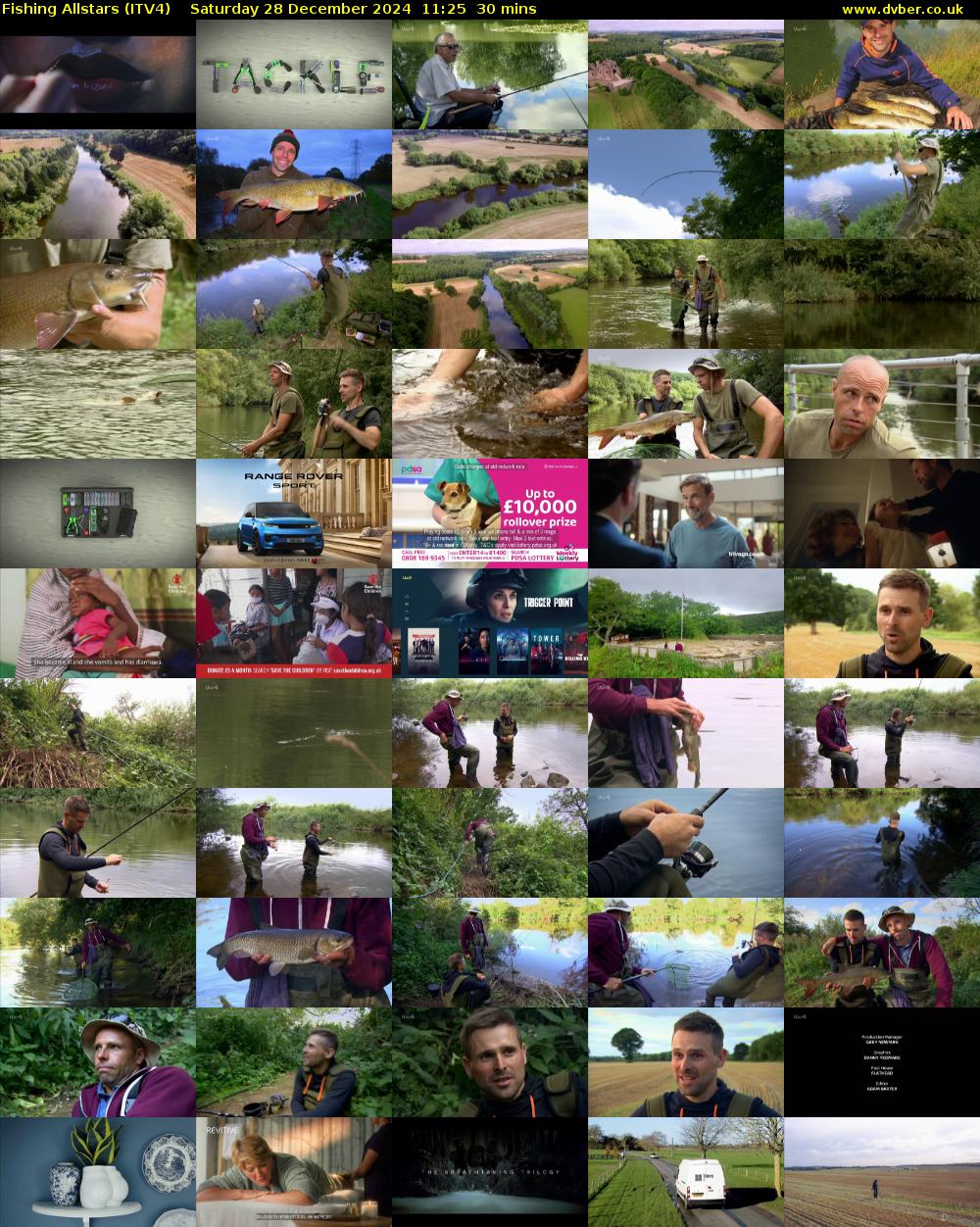 Fishing Allstars (ITV4) Saturday 28 December 2024 11:25 - 11:55