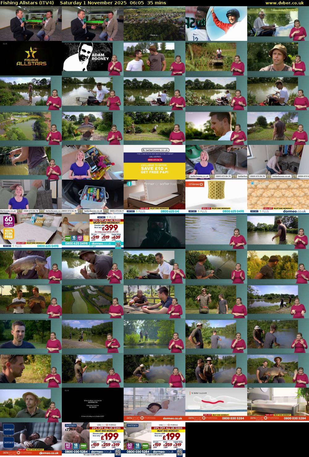 Fishing Allstars (ITV4) Saturday 1 November 2025 06:05 - 06:40