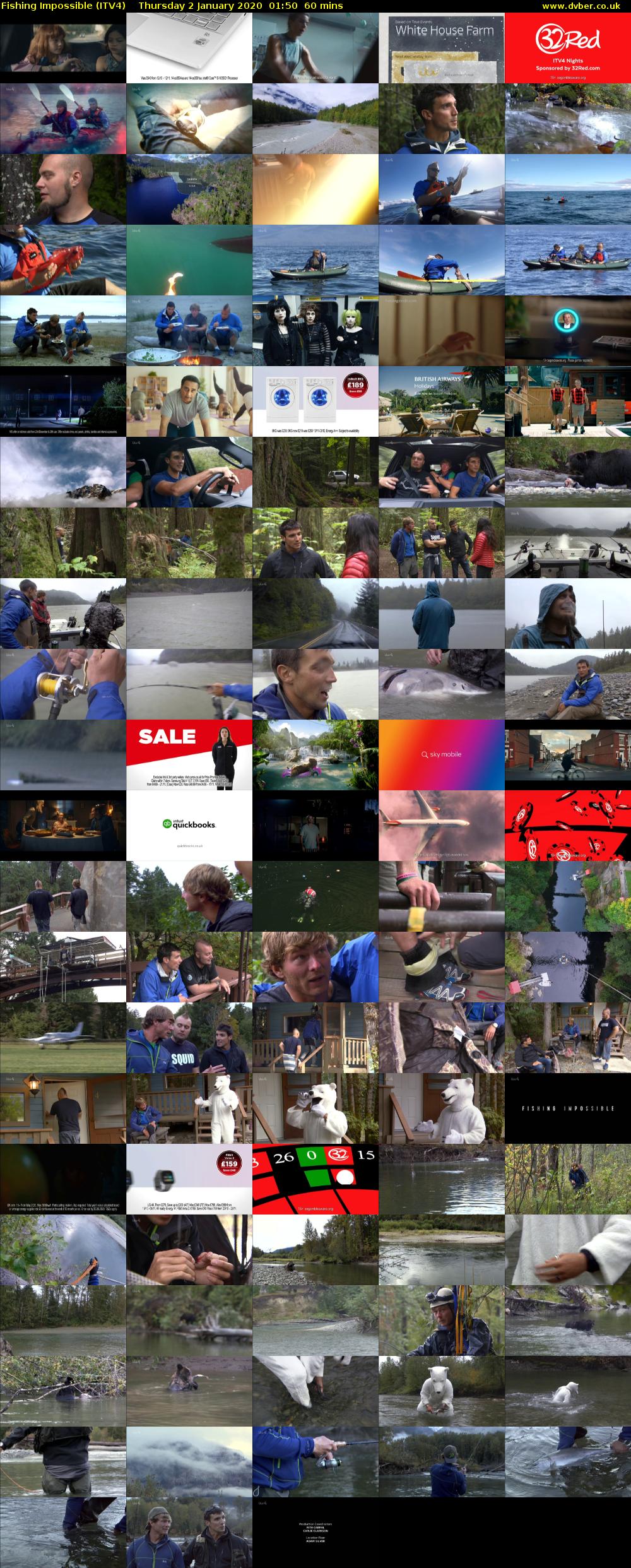 Fishing Impossible (ITV4) Thursday 2 January 2020 01:50 - 02:50