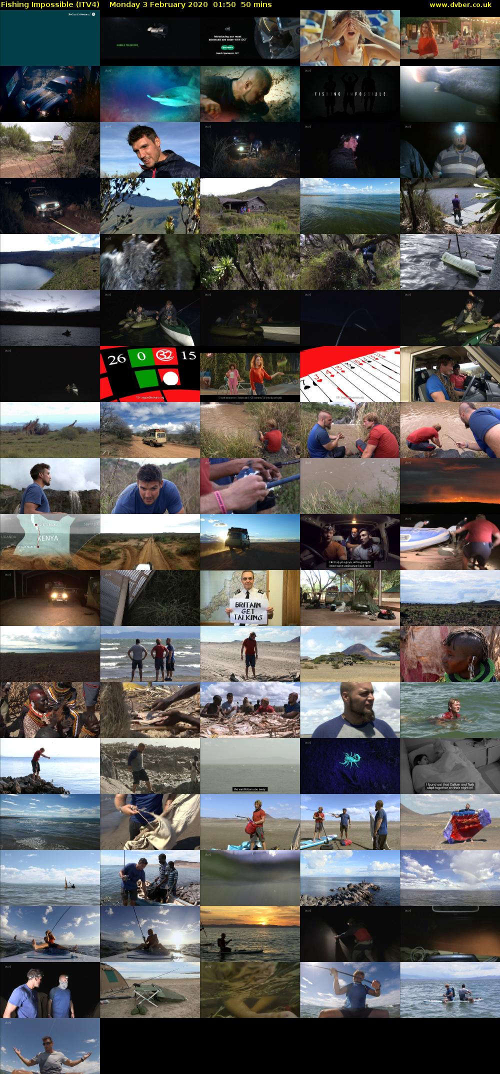 Fishing Impossible (ITV4) Monday 3 February 2020 01:50 - 02:40