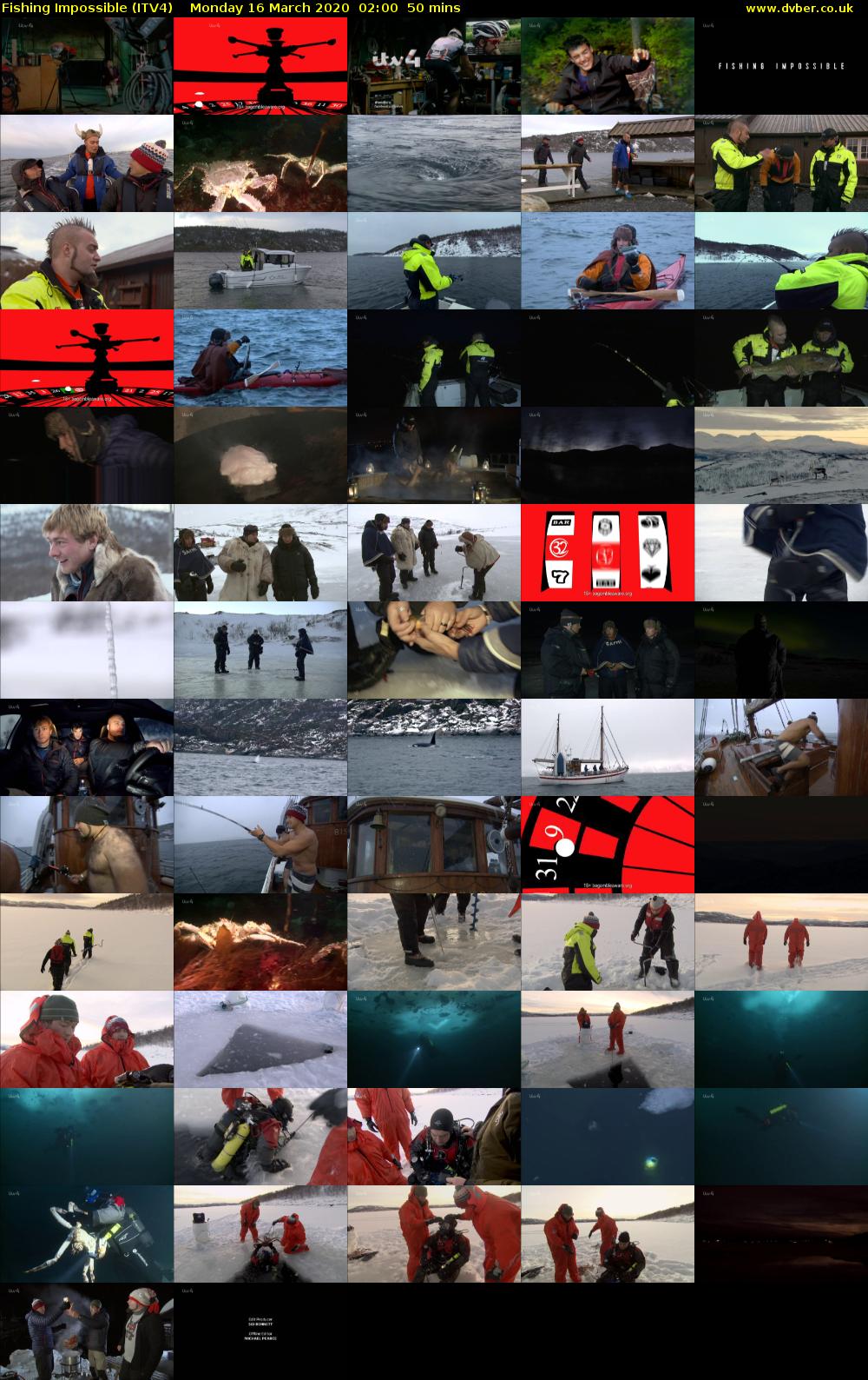 Fishing Impossible (ITV4) Monday 16 March 2020 02:00 - 02:50