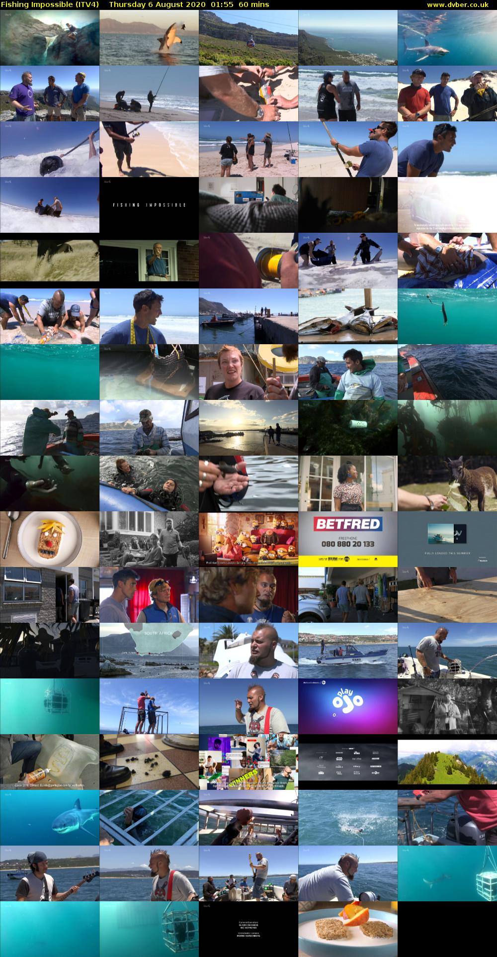 Fishing Impossible (ITV4) Thursday 6 August 2020 01:55 - 02:55