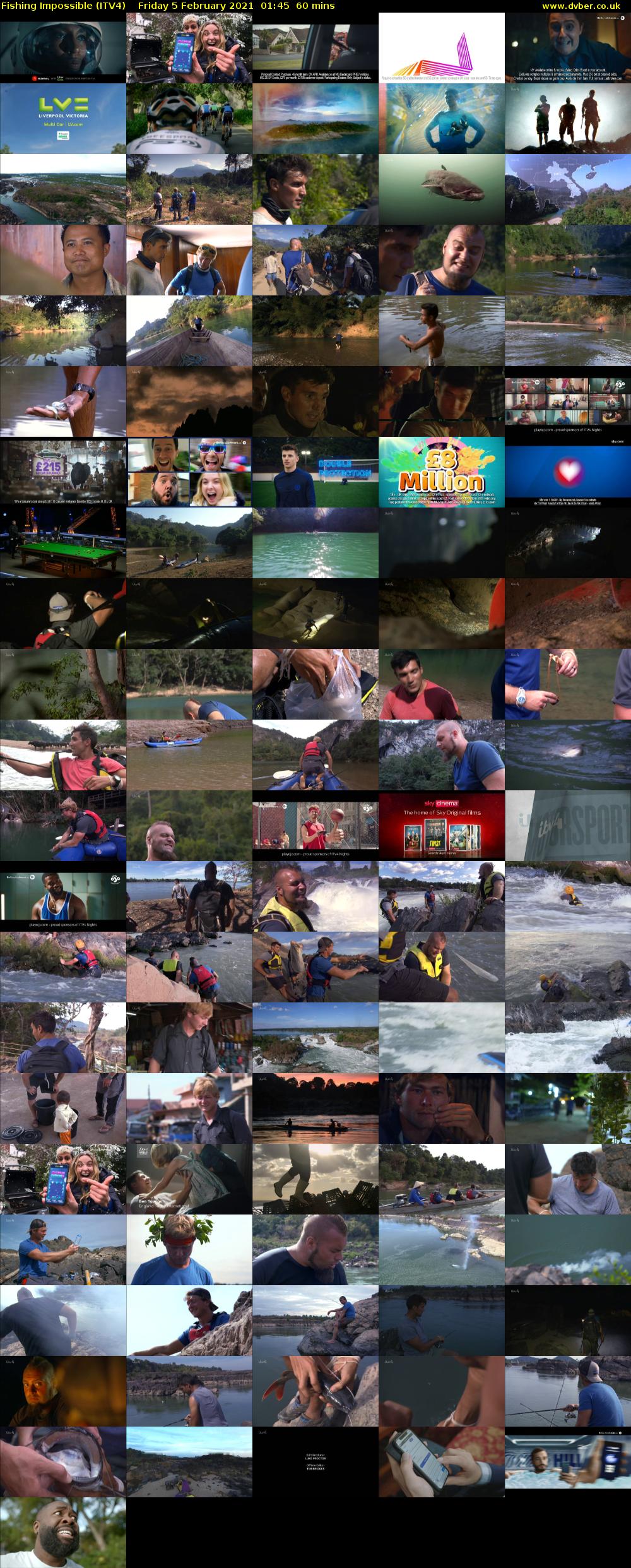 Fishing Impossible (ITV4) Friday 5 February 2021 01:45 - 02:45