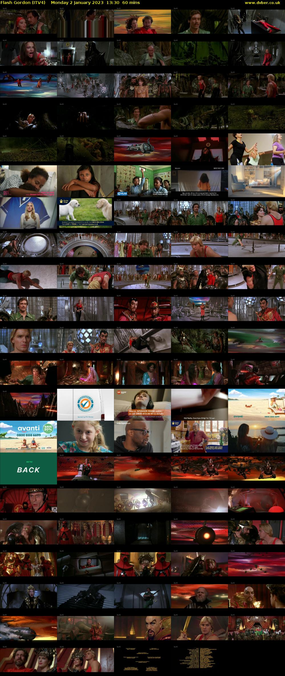 Flash Gordon (ITV4) Monday 2 January 2023 13:30 - 14:30