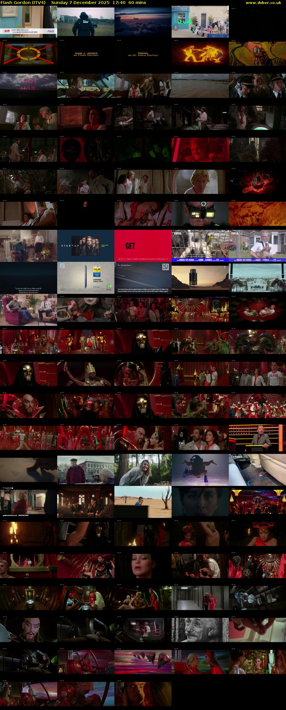 Flash Gordon (ITV4) Sunday 7 December 2025 17:40 - 18:40