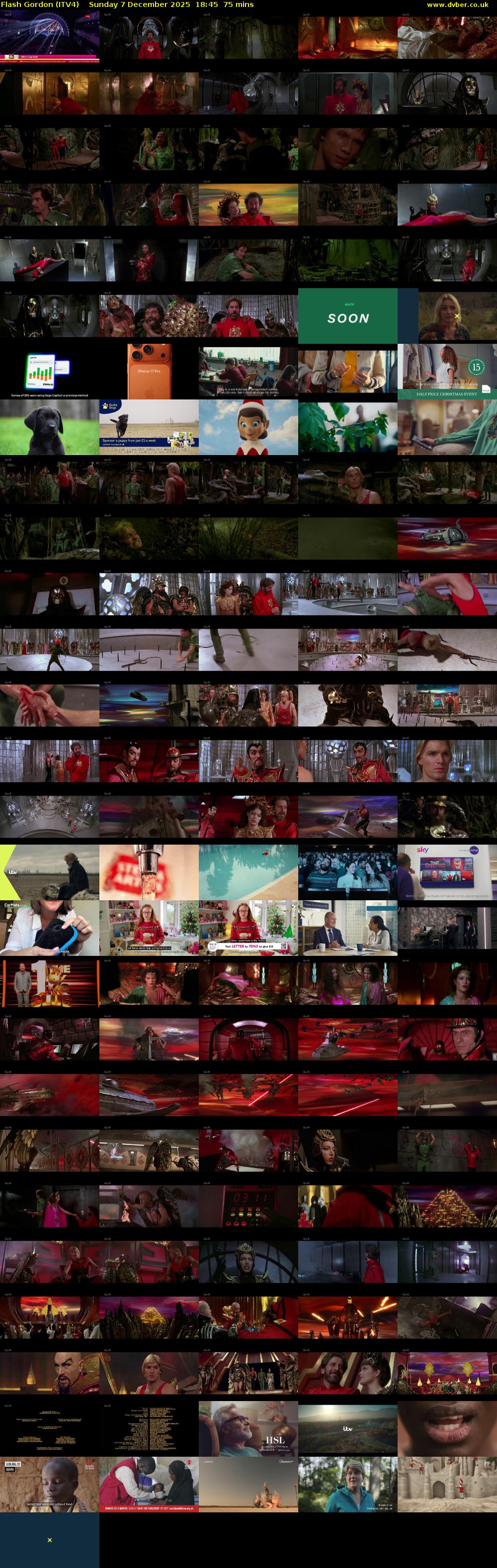 Flash Gordon (ITV4) Sunday 7 December 2025 18:45 - 20:00