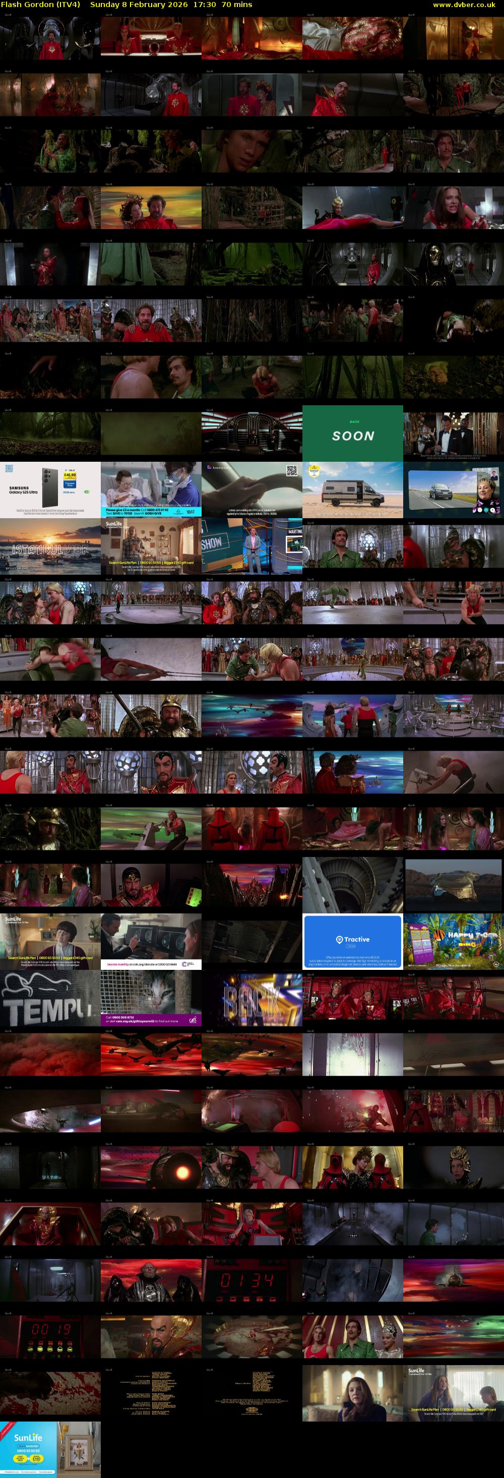 Flash Gordon (ITV4) Sunday 8 February 2026 17:30 - 18:40