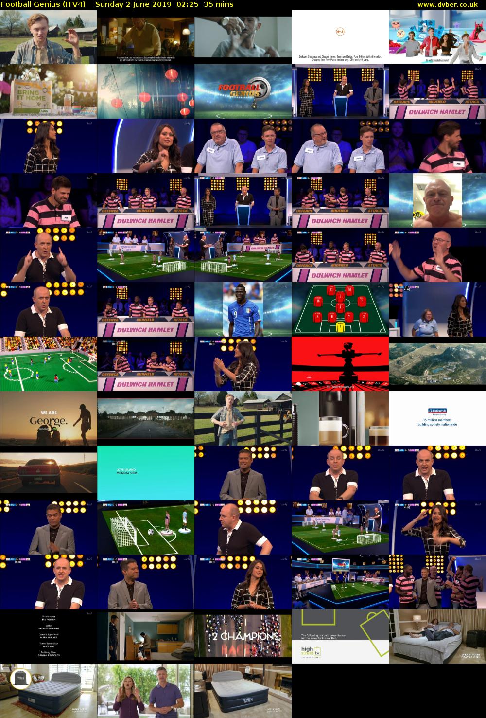 Football Genius (ITV4) Sunday 2 June 2019 02:25 - 03:00