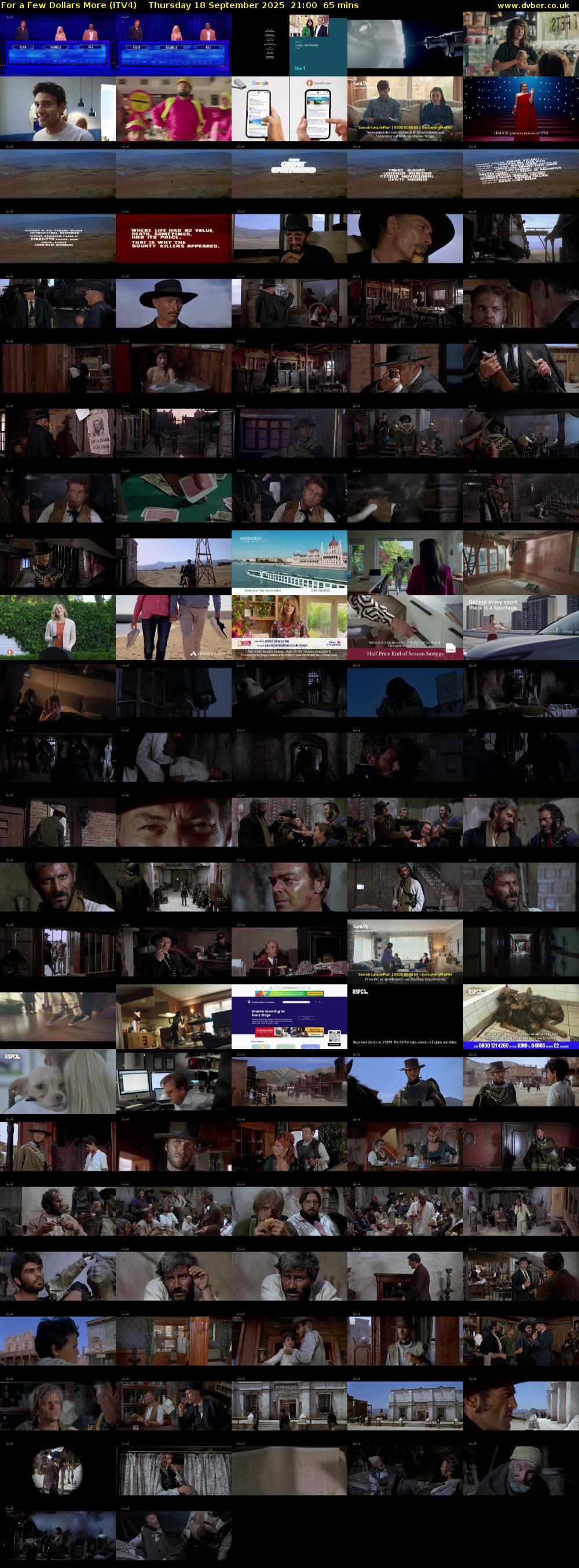 For a Few Dollars More (ITV4) Thursday 18 September 2025 21:00 - 22:05