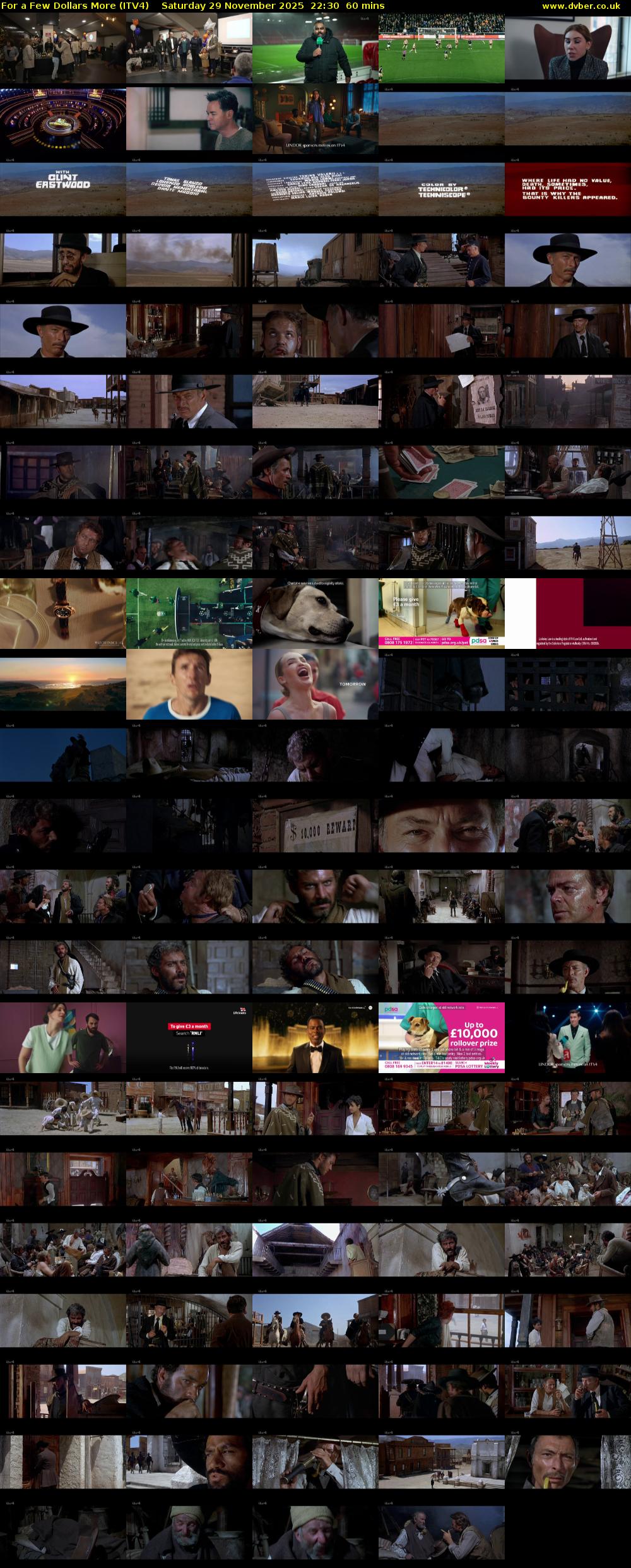 For a Few Dollars More (ITV4) Saturday 29 November 2025 22:30 - 23:30