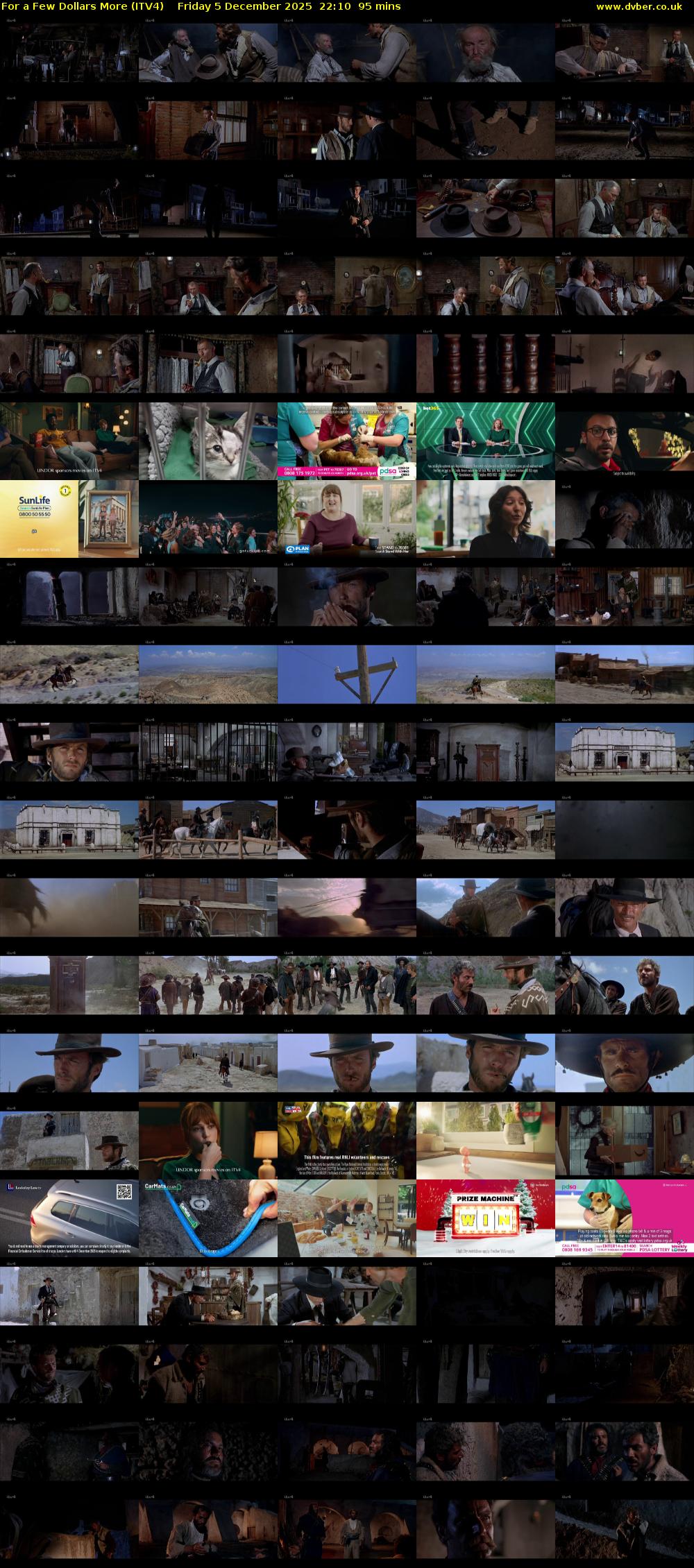 For a Few Dollars More (ITV4) Friday 5 December 2025 22:10 - 23:45