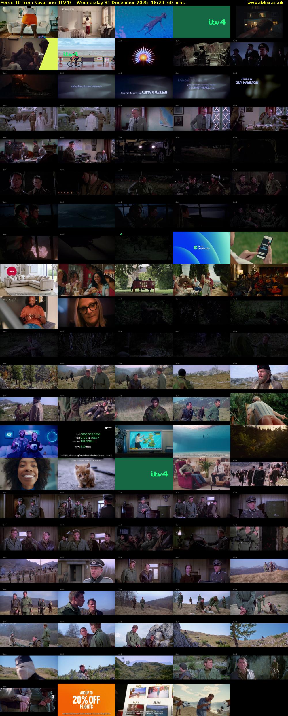 Force 10 from Navarone (ITV4) Wednesday 31 December 2025 18:20 - 19:20