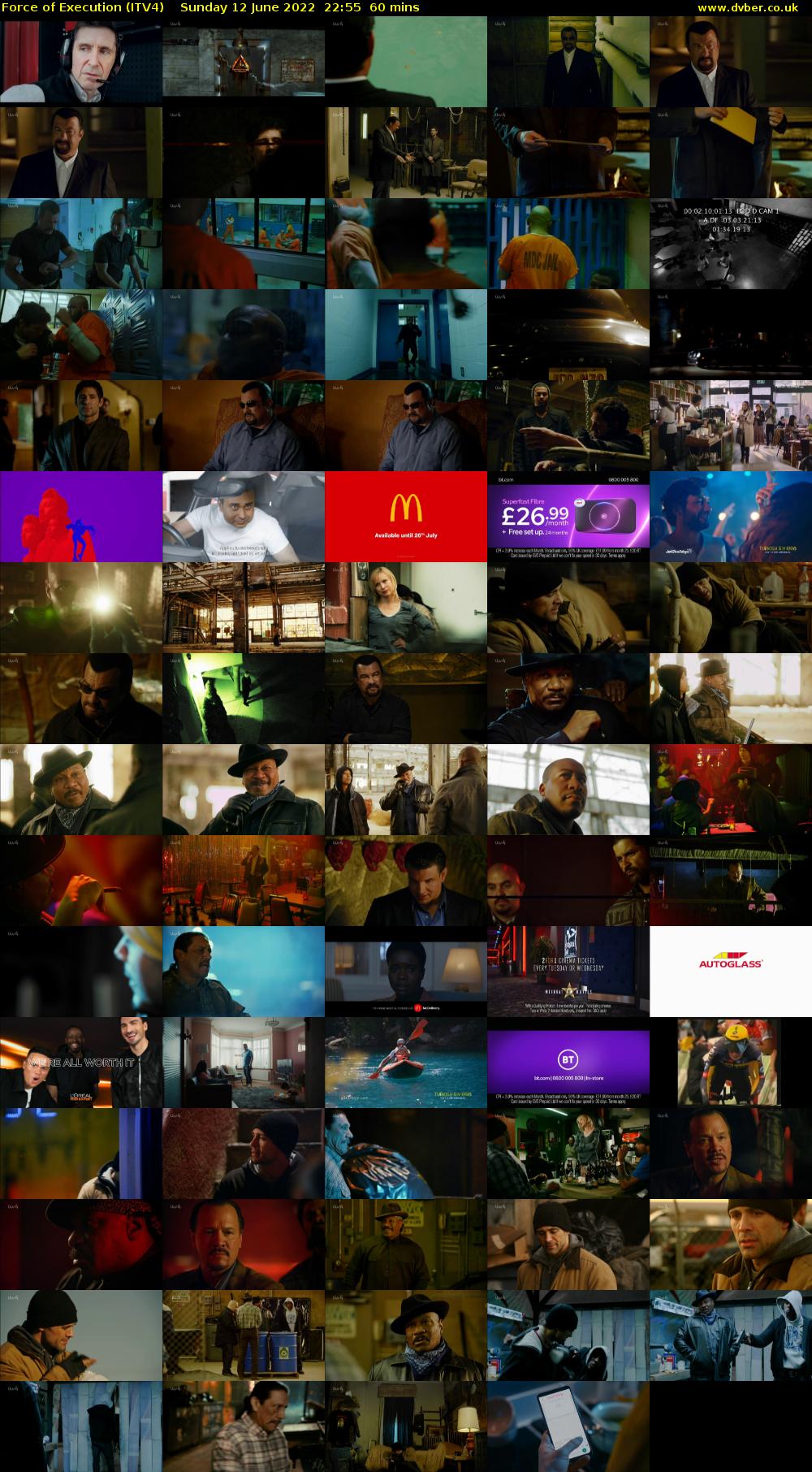 Force of Execution (ITV4) Sunday 12 June 2022 22:55 - 23:55