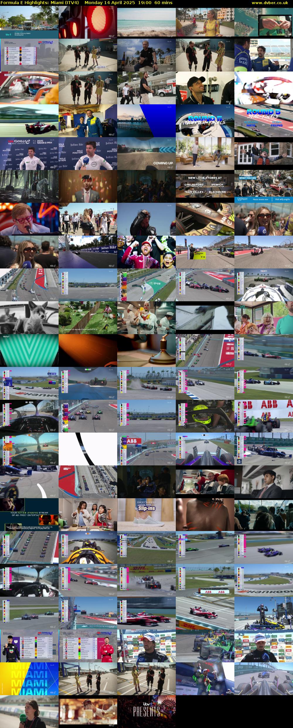 Formula E Highlights: Miami (ITV4) Monday 14 April 2025 19:00 - 20:00