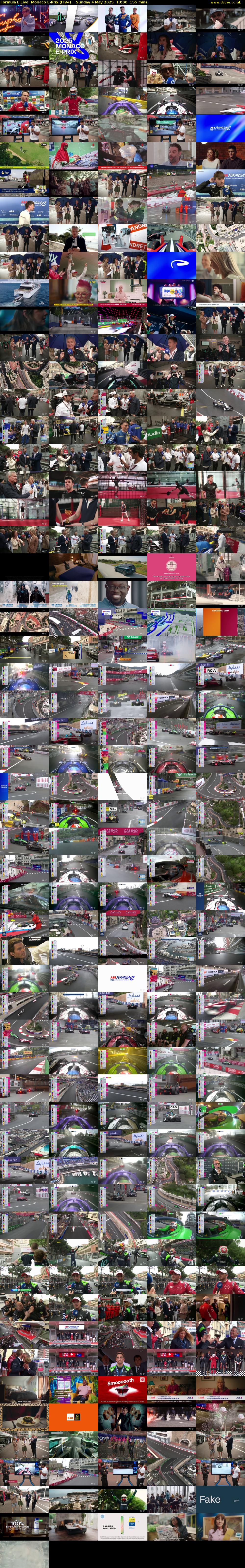 Formula E Live: Monaco E-Prix (ITV4) Sunday 4 May 2025 13:00 - 15:35